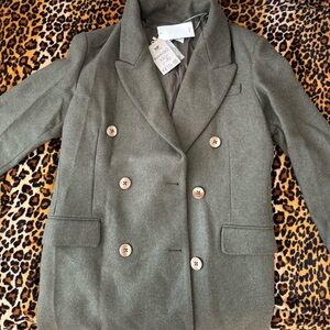 Mango Charcoal Wool Coat